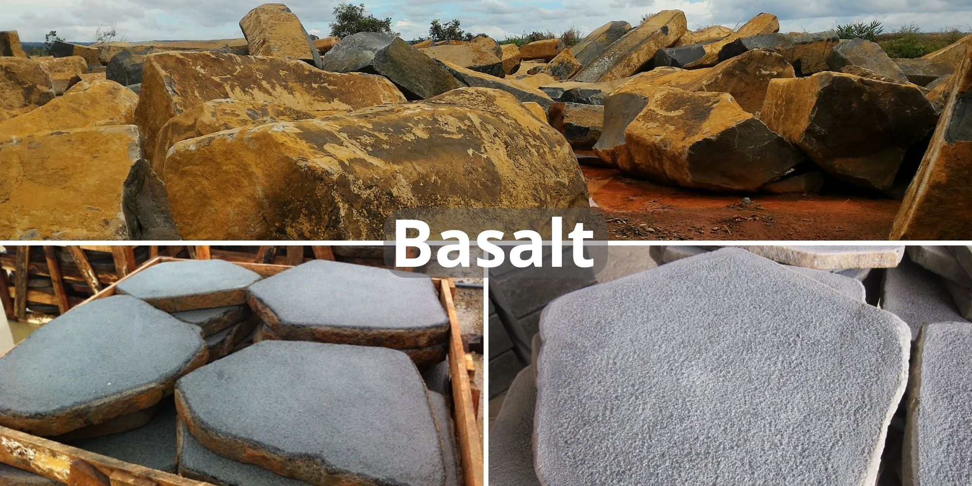 Basalt paving